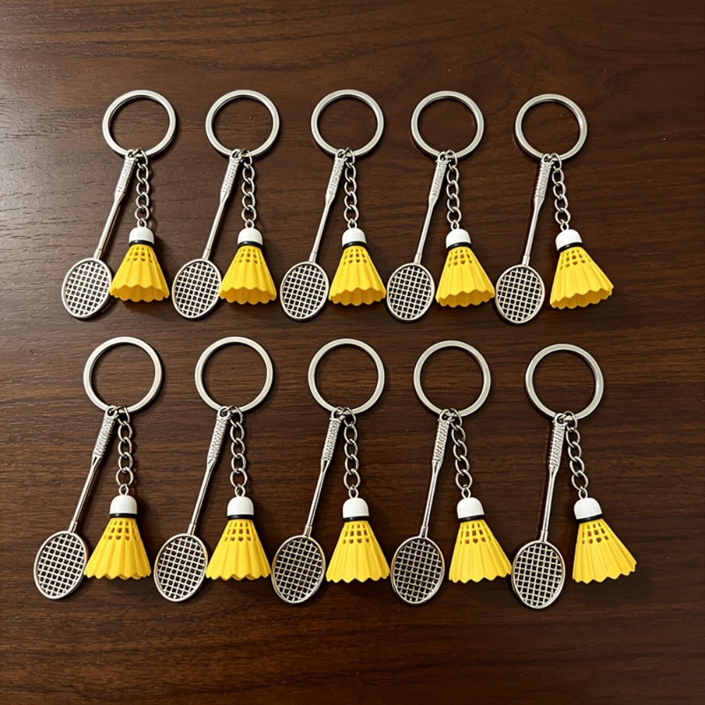 Badminton House - 5/10/20Pcs Badminton Keychain Set Sports Theme