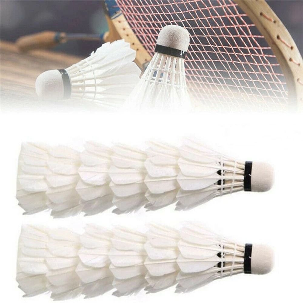 Badminton House - 3/6/12Pcs New White Badminton Shuttlecock Durable