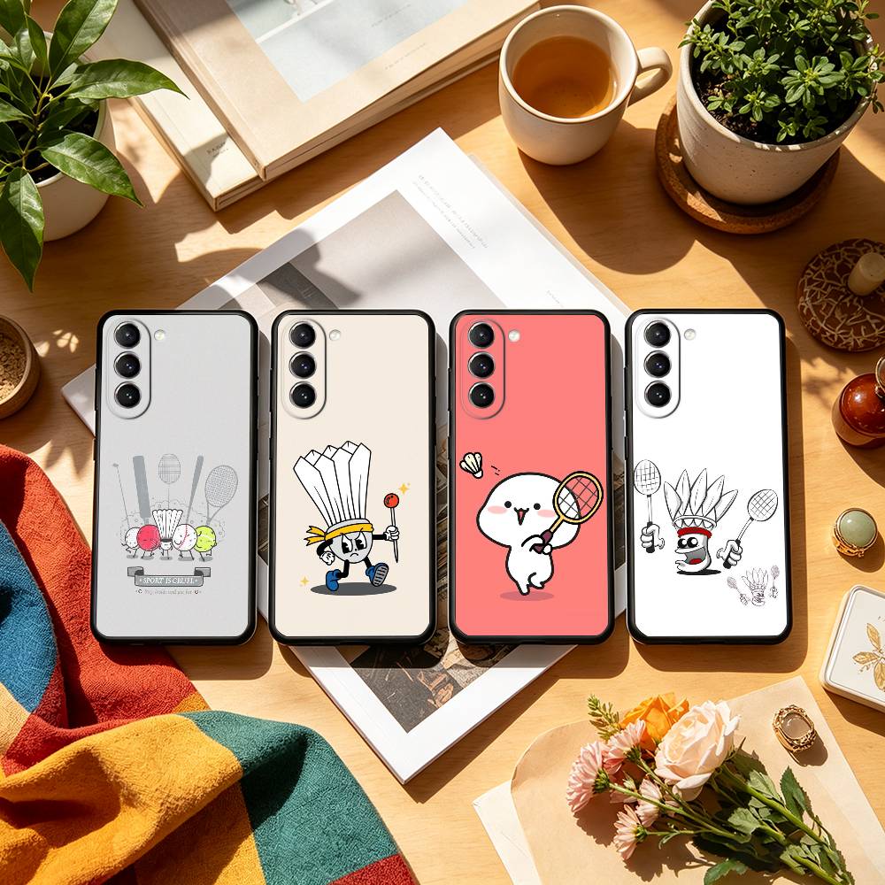 Badminton Quotes - S-Sport B-Badminton Illustration Phone Case Black