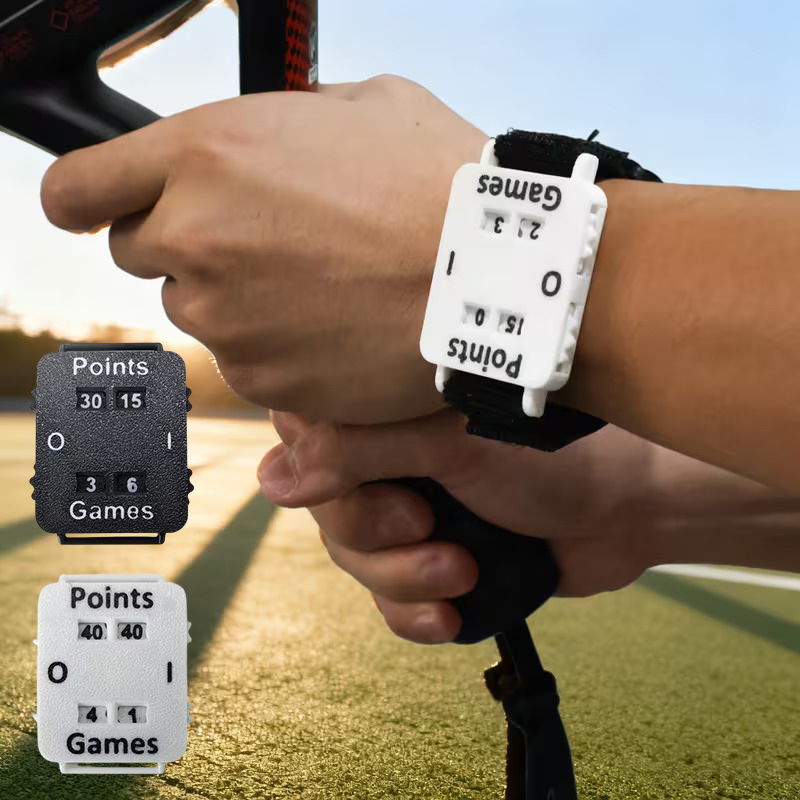 Badminton Score Counter - New【Portable Cricket/Tennis/Padel Scorer Wristband Instant Score