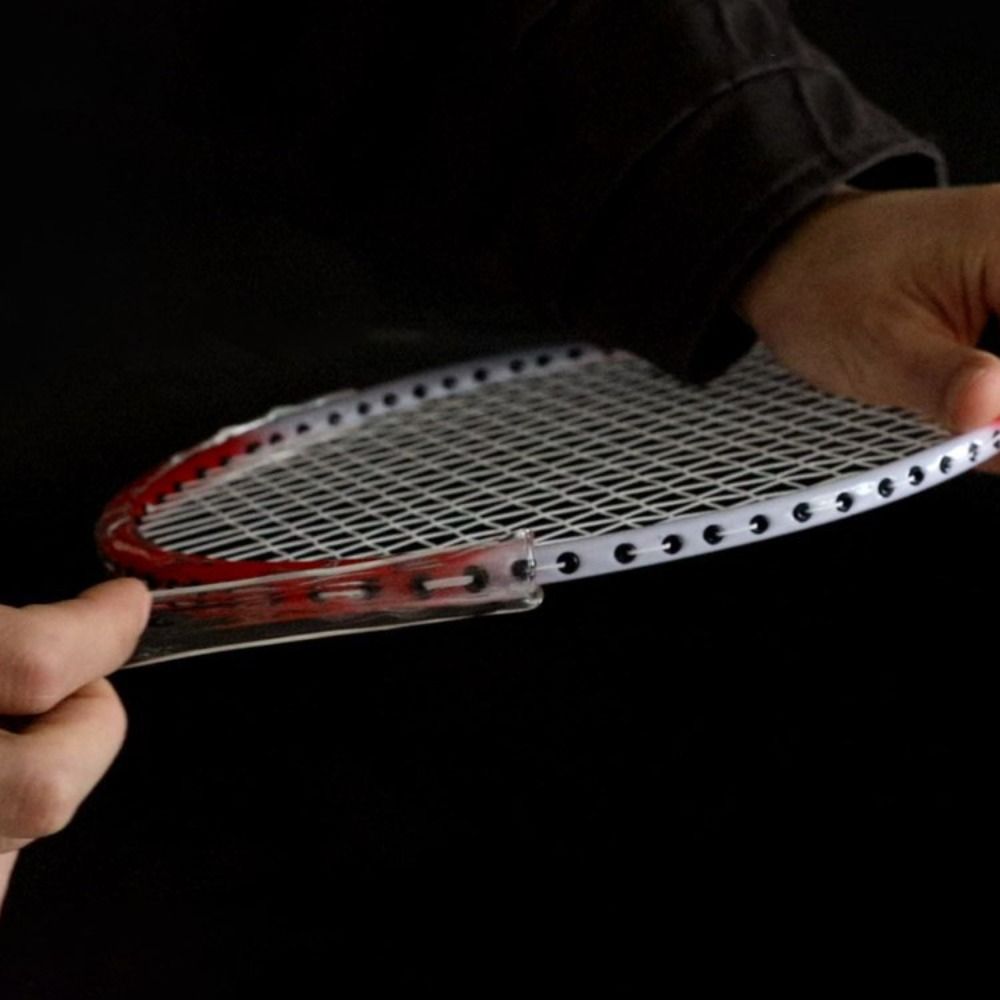 Badminton Score Counter - Transparent Anti-collision Badminton Racket Head Sticker