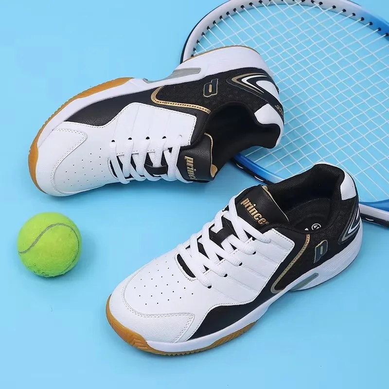 Professional Men Women Leather - Badminton Shoes ulasan dan harga