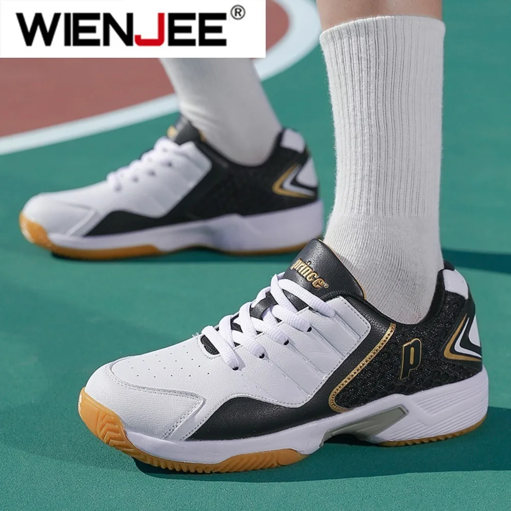 Professional Men Women Leather - Badminton Shoes ulasan dan harga