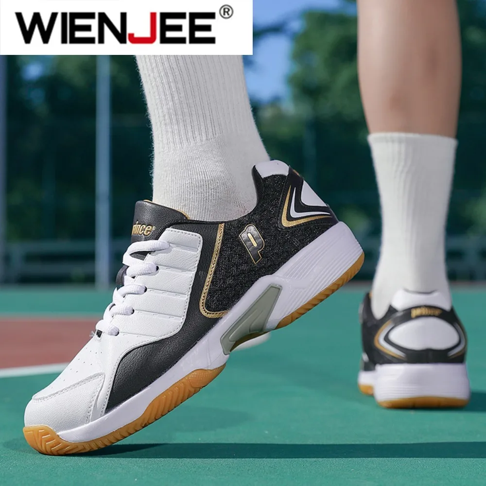 Professional Men Women Leather - Badminton Shoes ulasan dan harga