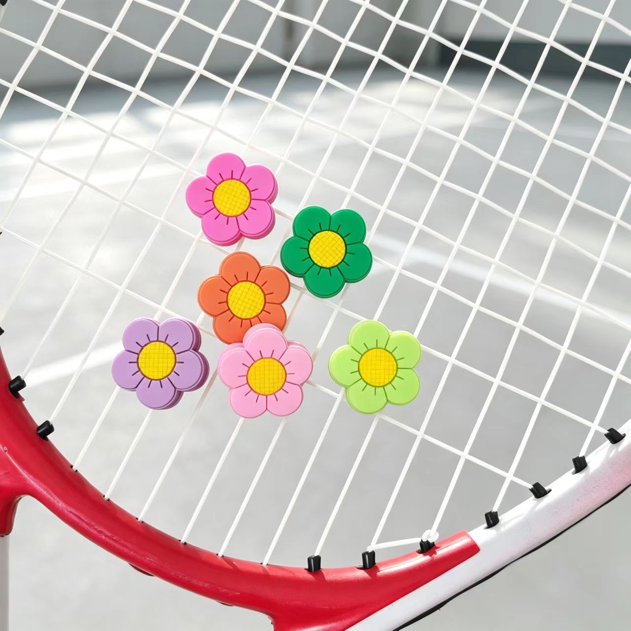 Flower Tennis Vibration Dampen - Racket Vibration Dampener ulasan dan harga