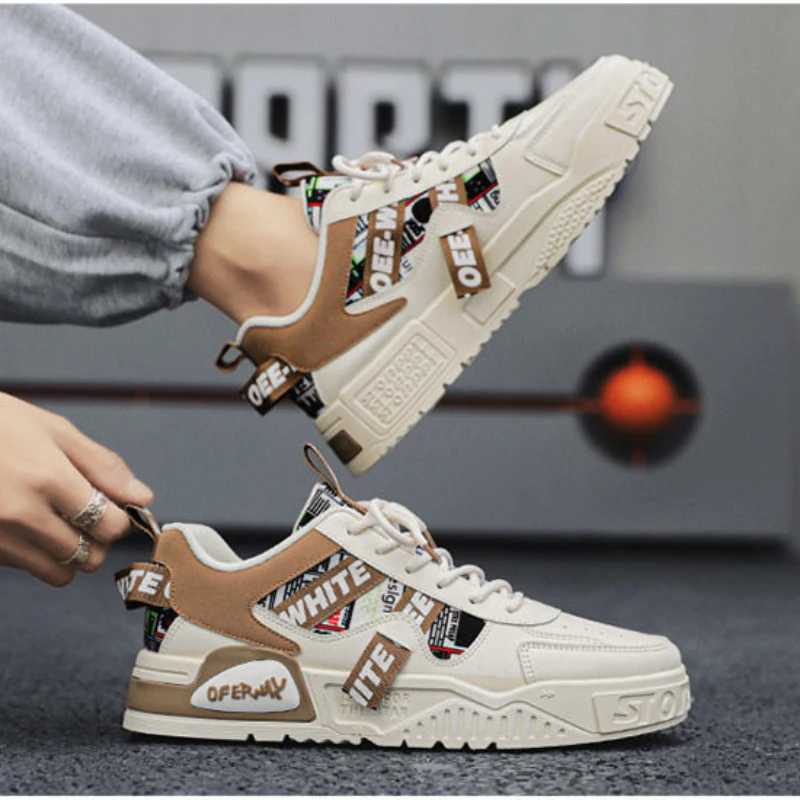 Casual Fashion Leather Sneaker - Badminton Shoes ulasan dan harga