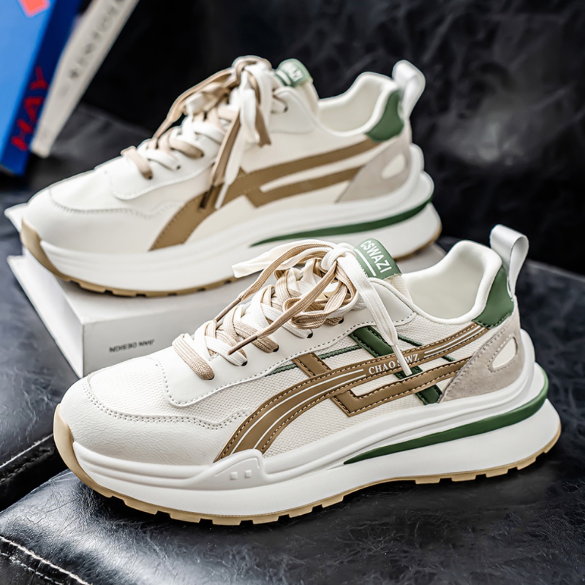 New Men Breathable Thick Sole  - Badminton Shoes ulasan dan harga