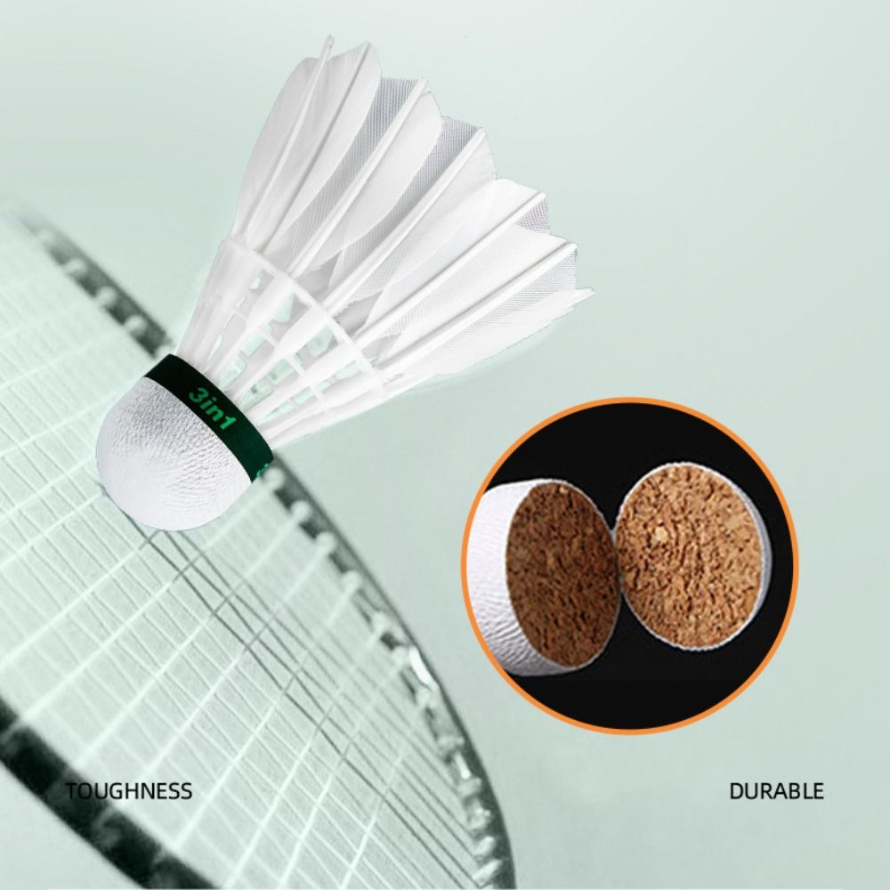 3/6/12Pcs New White Badminton  - Badminton House ulasan dan harga