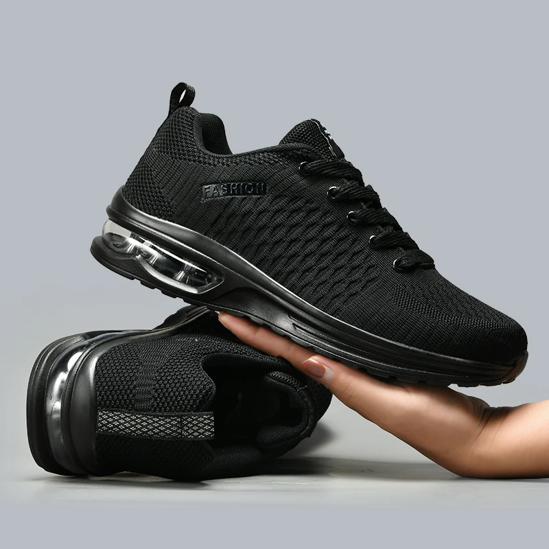 Men Running Shoes Lace Up Snea - Badminton Shoes ulasan dan harga