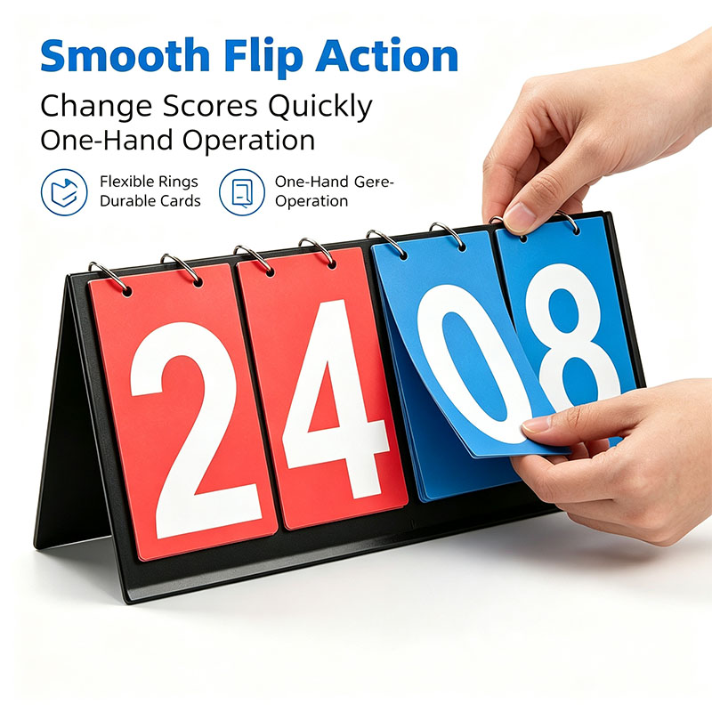 4‑Digit Flip Scoreboard Portab - Badminton Score Counter ulasan dan harga