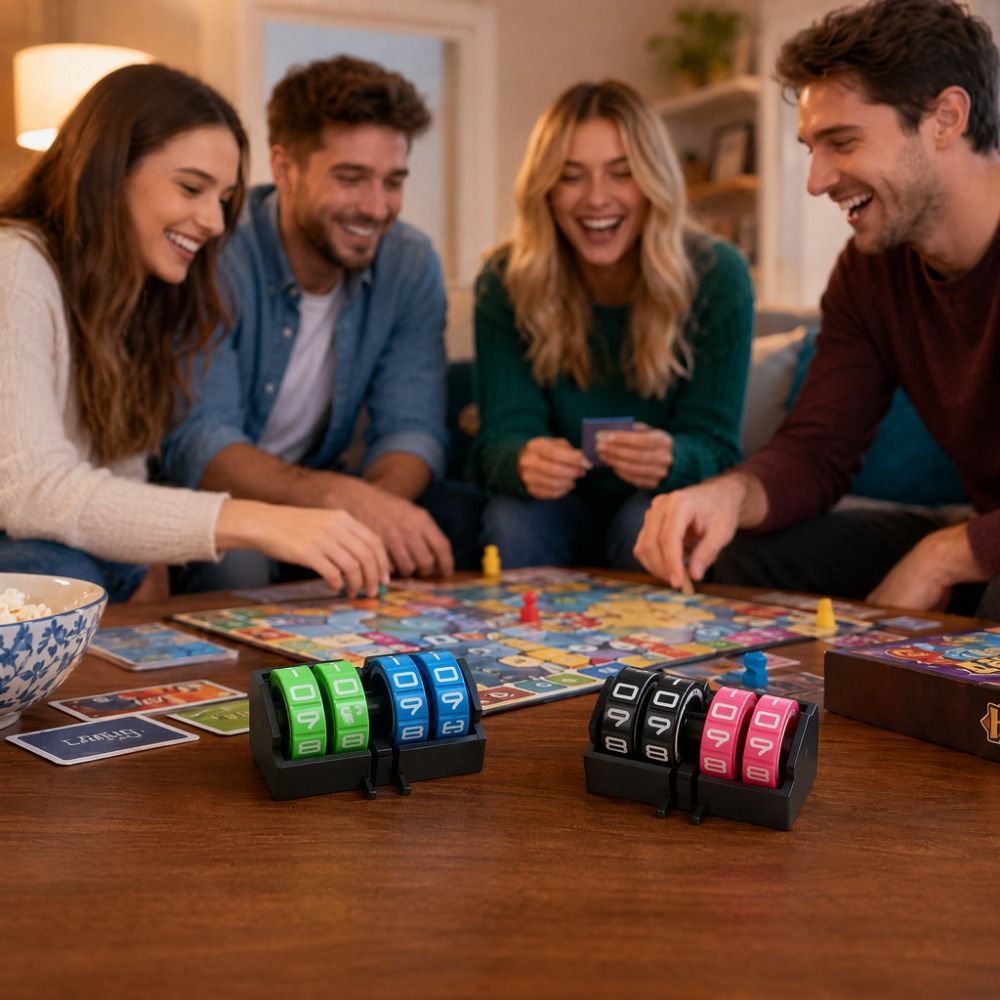 4 Digit Wheel Board Games Scor - Badminton Score Counter ulasan dan harga