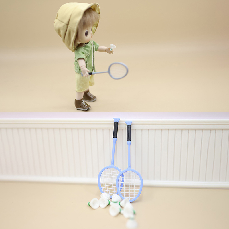 /Kb/1Pair 1:12 Dollhouse Simul - Badminton House ulasan dan harga